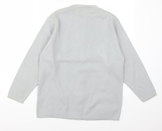 Sanco Womens Grey Cardigan Jumper Size L