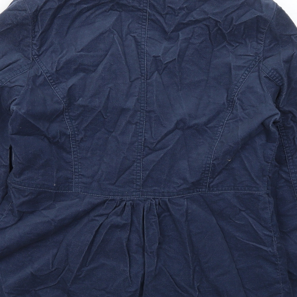 Marks and Spencer Womens Blue Pea Coat Coat Size 12