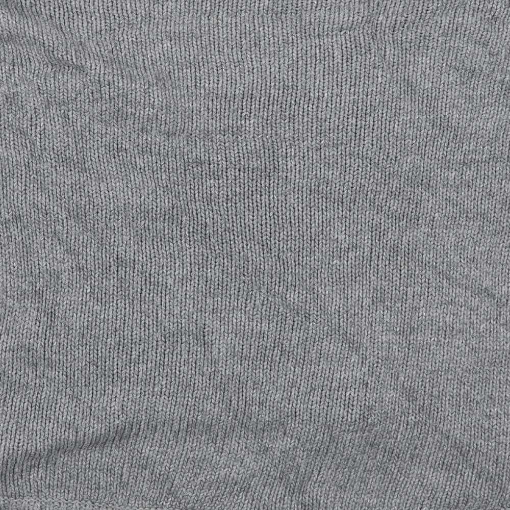 Brand and care label for Sout women’s grey jumper, size UK 10