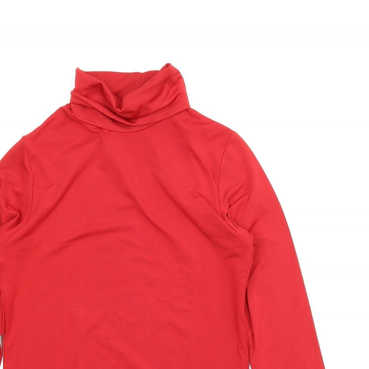 Sushan Womens Red Basic Blouse Size S