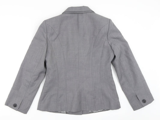 Debenhams Womens Grey Jacket Blazer Size 12
