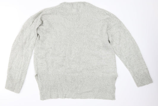 New Look Womens Grey Pullover Jumper Size M