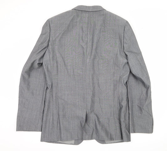 Preworn Mens Grey Jacket Suit Jacket Size L