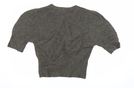 Zara Womens Green Knit Pullover Jumper Size M