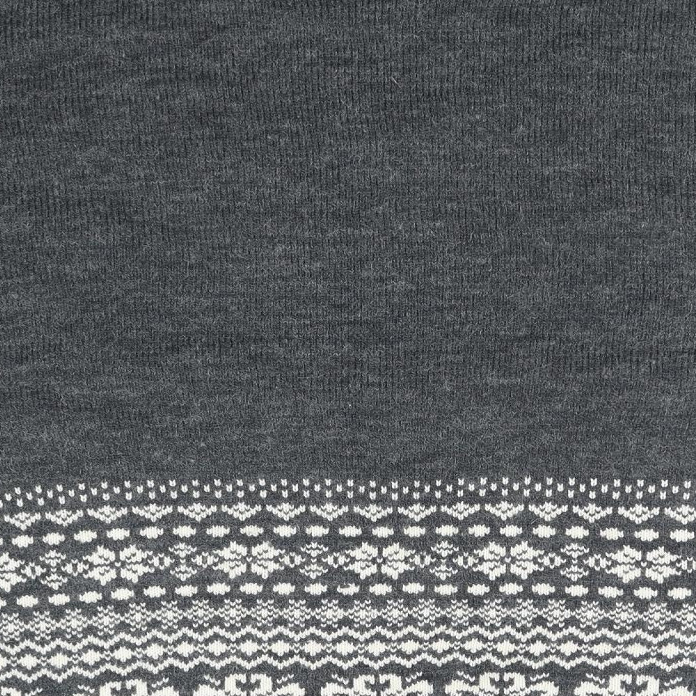 Brand and care label for Purple women’s grey jumper one size