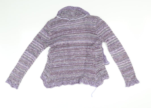 M&Co Womens Purple Jacket Size S