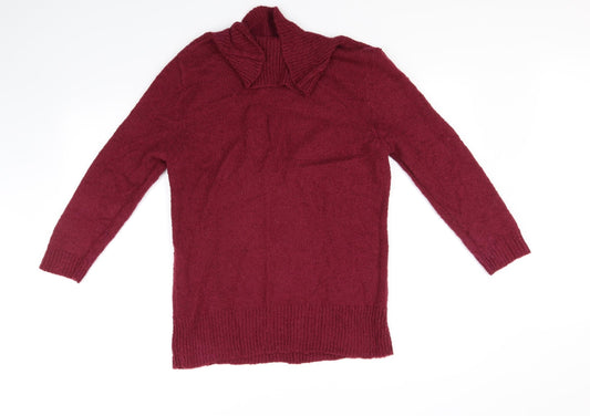 Kliss Womens Purple Pullover Jumper Size L