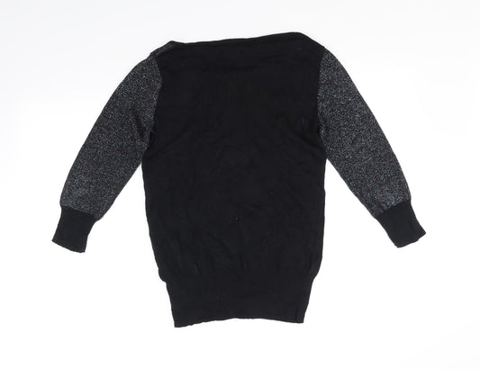NEXT Womens Black Pullover Jumper Size 8