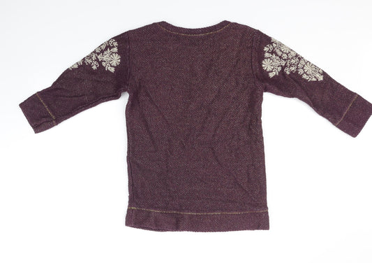 Dorothy Perkins Womens Purple Pullover Jumper Size 10