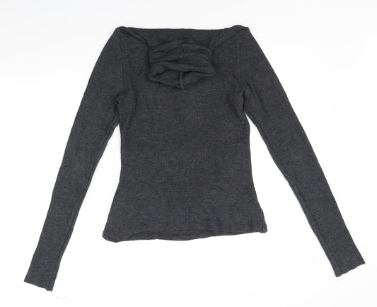 The Range Womens Grey Basic T-Shirt Size L