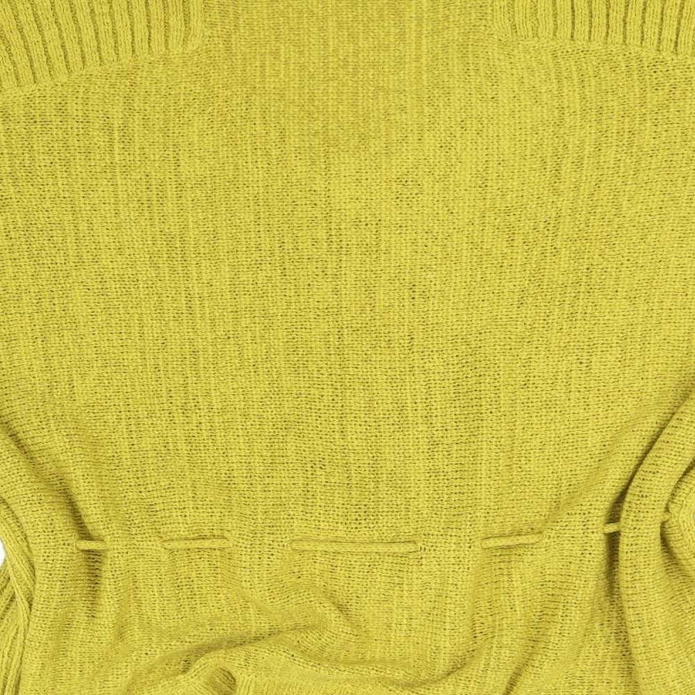 Brand and care label for Savior women’s white henley jumper, size UK 14