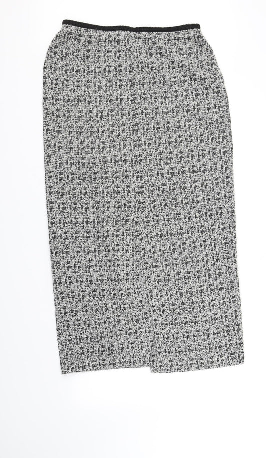 M&S Collection Womens Grey Flare Skirt Size 12