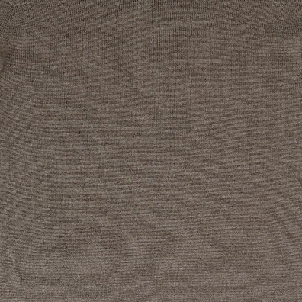 Brand and care label for Preworn women’s brown jumper, size UK 10