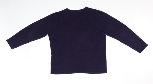 Bonmarche Womens Blue Cardigan Jumper Size M