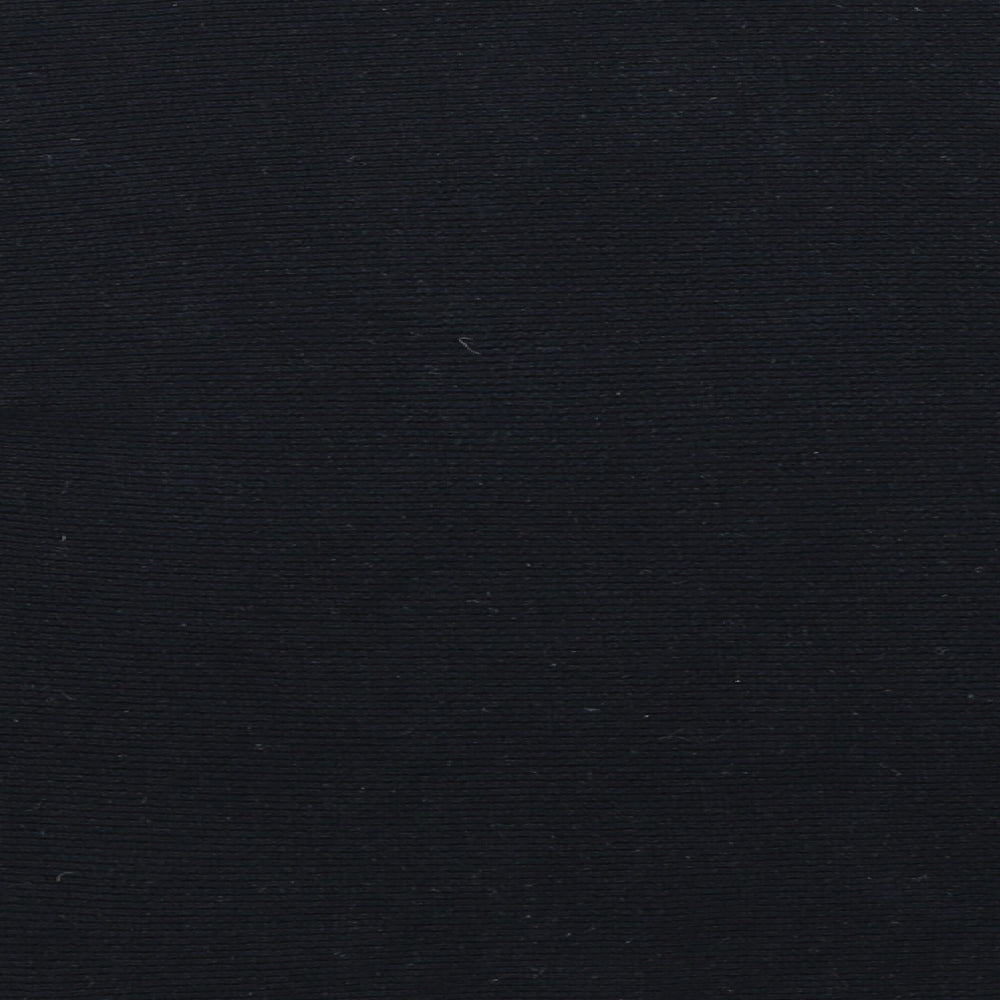 Brand and care label for H&M women’s black jumper, size S