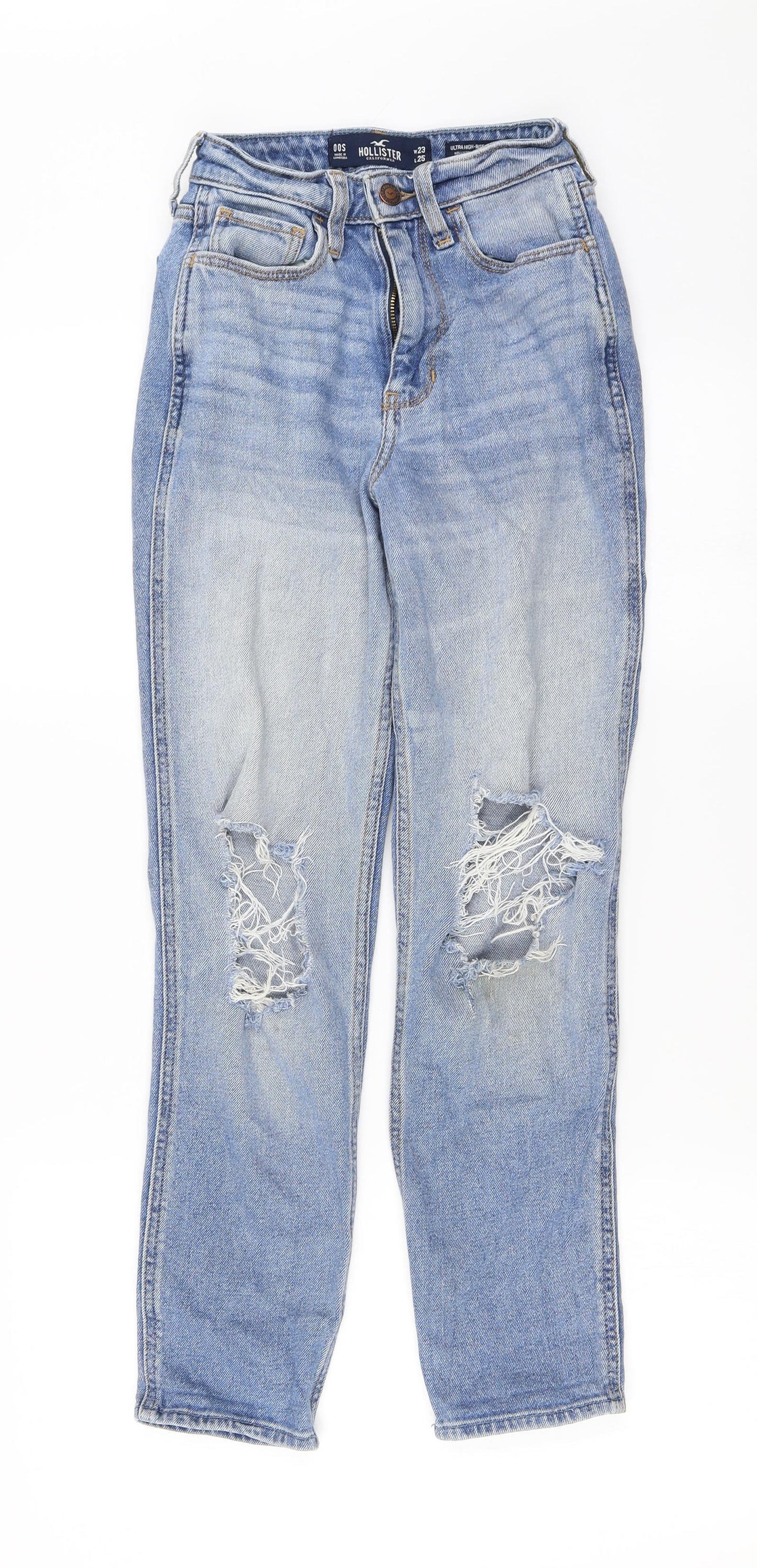 Hollister Womens Blue Skinny Jeans Size 23 in L25 in