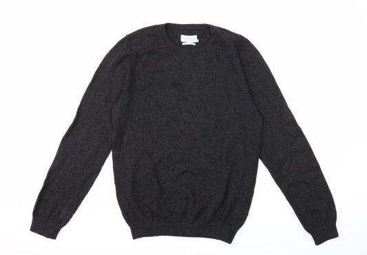 Eleven Paris Mens Grey Knit Pullover Jumper Size M