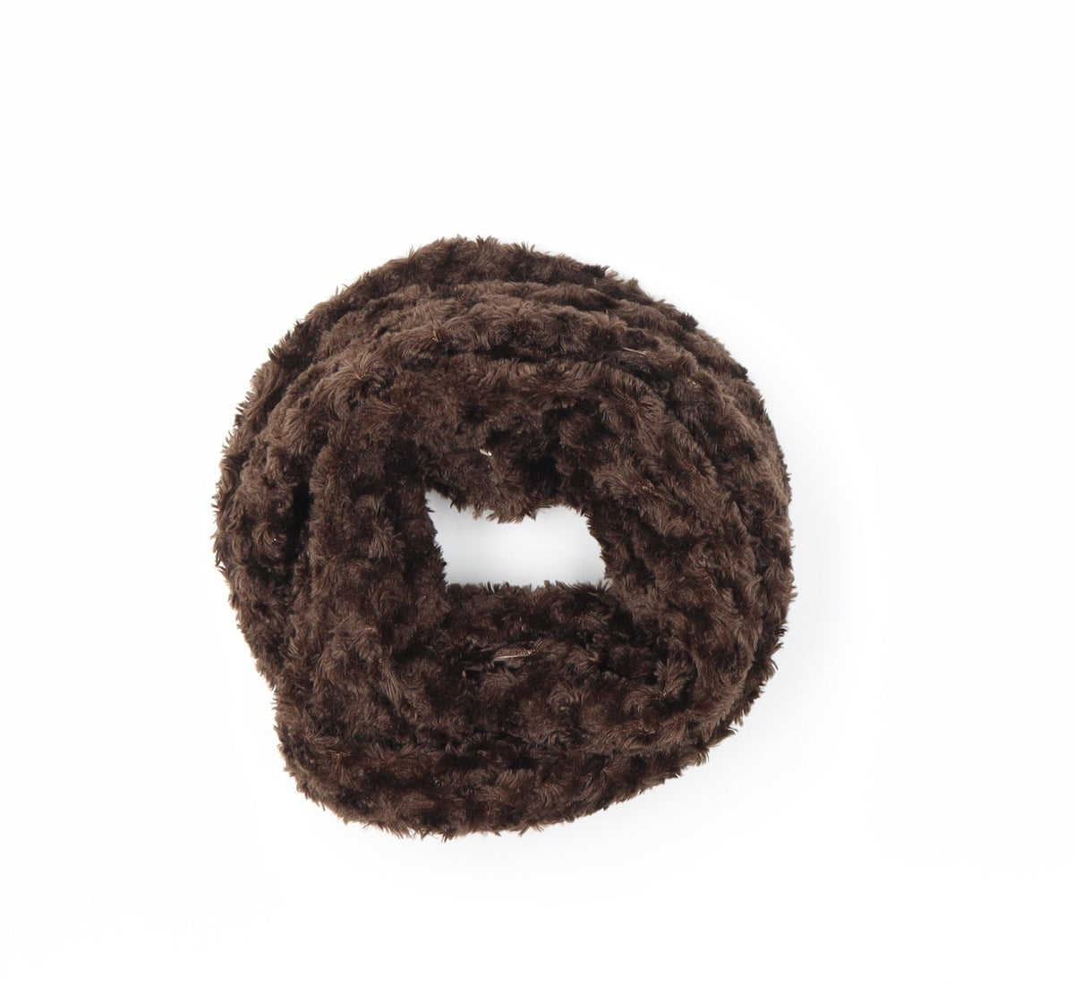 Front view of Preworn women’s brown scarf