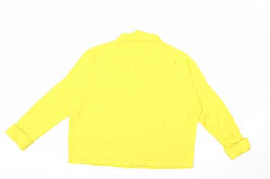 H&M Womens Yellow Pullover Jumper Size L