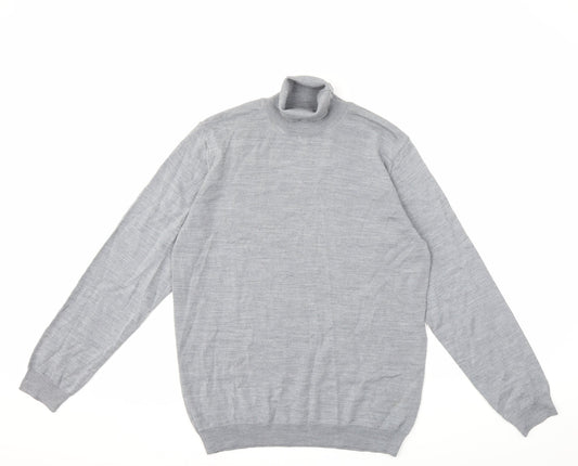 Zara Womens Grey Knit Pullover Jumper Size L
