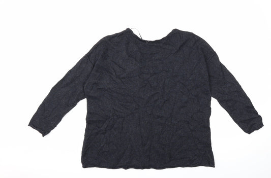 H&M Womens Blue Knit Pullover Jumper Size L