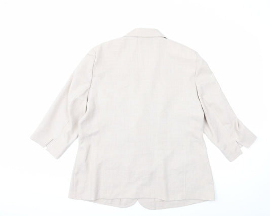 ROWLANDS CLOTHING Womens Grey Jacket Blazer Size 10
