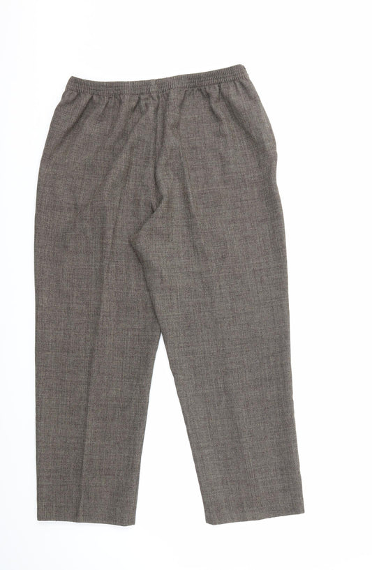 happit Womens Brown Trousers Size 14 L25 in