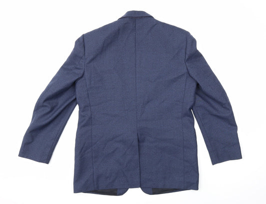 Preworn Mens Blue Jacket Suit Jacket Size 40