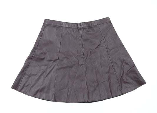 Miss Selfridge Womens Purple Flare Skirt Size 10