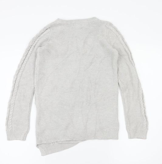 Tommy Bahama Girls Grey Pullover Jumper Size 13-14 Years