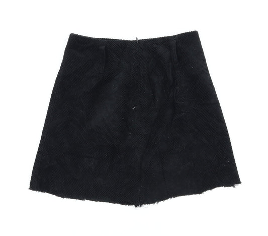 Denim&co Womens Black A-Line Skirt Size 4