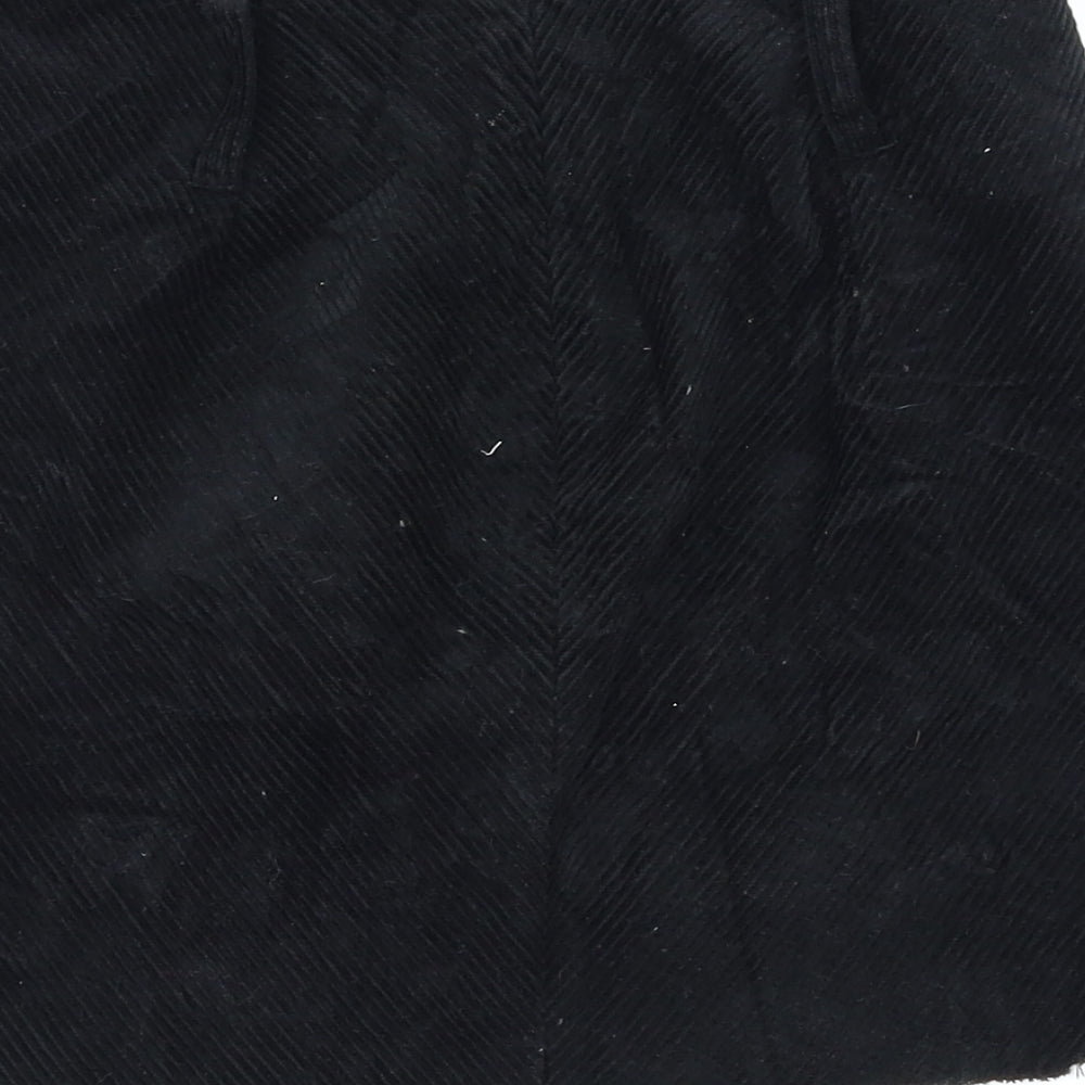 Brand and care label for Denim&co women’s black a-line skirt, size UK 4