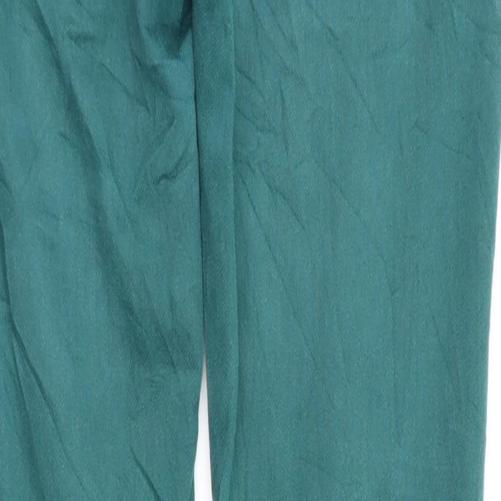 Brand and care label for FC Jeans women’s green skinny jeans, size UK 8, 29-inch leg