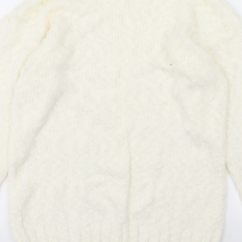 Brand and care label for Littlewoods women’s ivory knit jumper, size UK 10