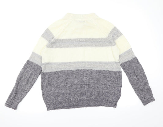 Mango Womens Multicoloured Pullover Jumper Size 6