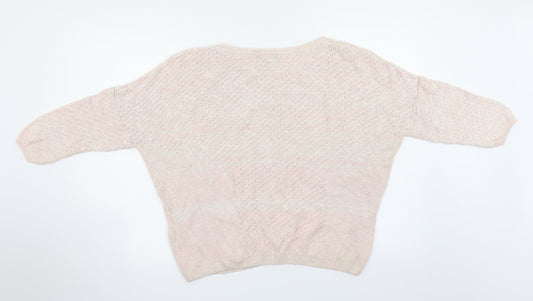 Topshop Womens Pink Pullover Jumper Size 8