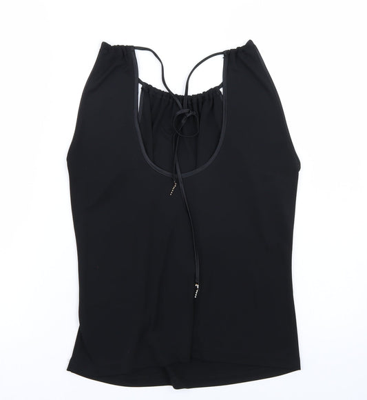 Marks and Spencer Womens Black Basic T-Shirt Size 14