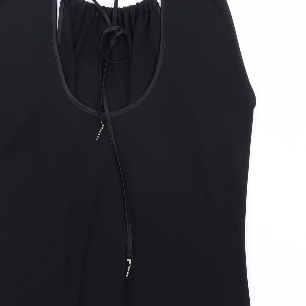 Marks and Spencer Womens Black Basic T-Shirt Size 14