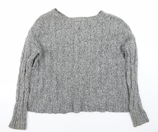 American Eagle Outfitters Womens Grey Pullover Jumper Size L