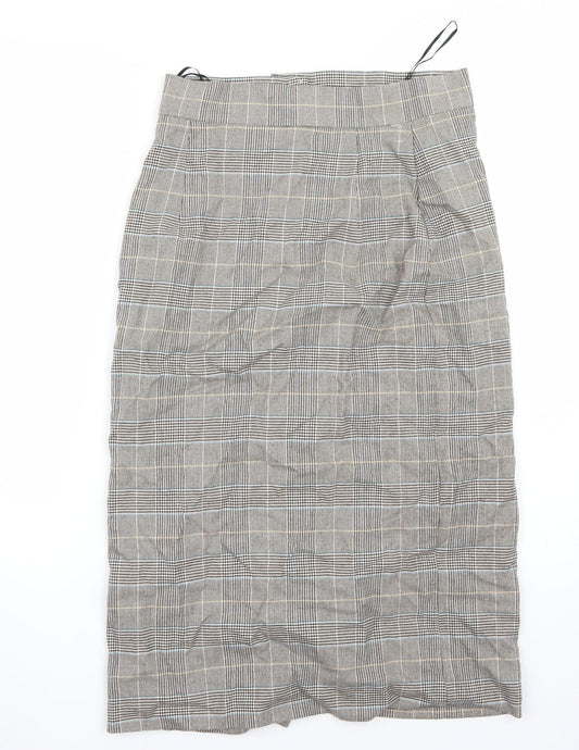 Marks and Spencer Womens Brown A-Line Skirt Size 8