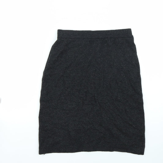 Frapp Womens Grey A-Line Skirt Size 28