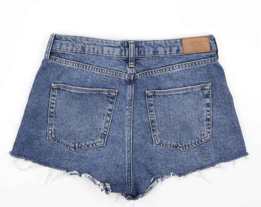 BDG Womens Blue Canvas Mom Shorts Size 29 in