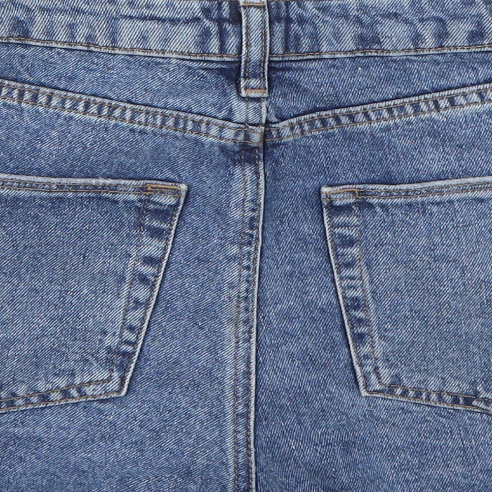 BDG Womens Blue Canvas Mom Shorts Size 29 in