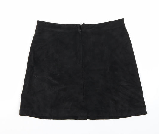 H&M Womens Black A-Line Skirt Size 8