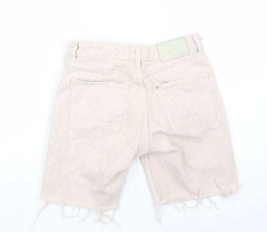 & denim Mens Ivory Bermuda Shorts Size 24