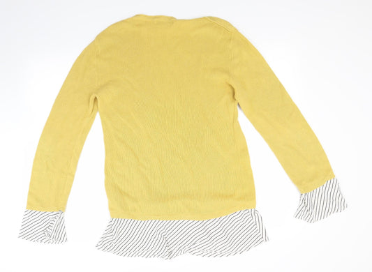 NEXT Womens Yellow Pullover Jumper Size 12