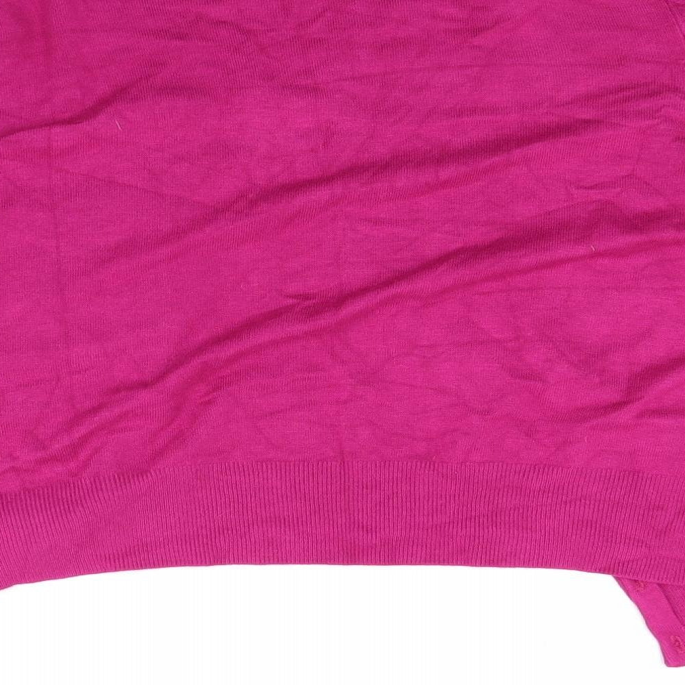 Brand and care label for Papaya women’s pink jumper, size UK 20