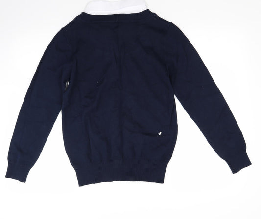 Jessica Womens Blue Pullover Jumper Size S