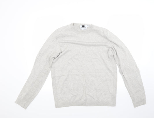 Topman Mens Grey Pullover Jumper Size M
