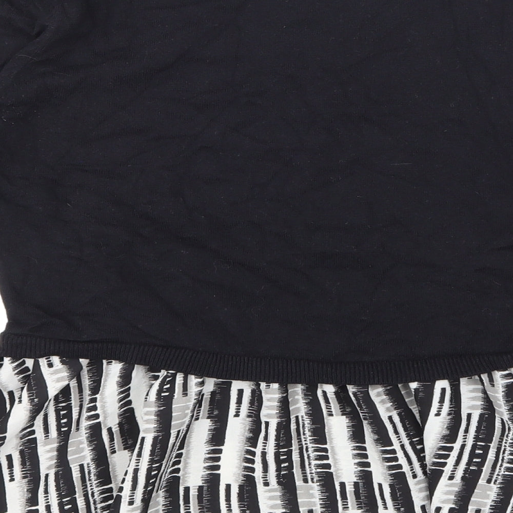 NEXT Womens Black Basic T-Shirt Size 12